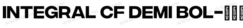 Integral CF Demi Bol字体转换